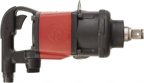 Chicago Pneumatic - 1" Drive, 5,000 RPM, 1,920 Ft/Lb Torque Impact Wrench - D-Handle, 650 IPM, 40.2 CFM, 90 psi, 1/2" NPT Inlet - Exact Tooling
