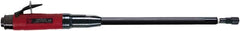 Chicago Pneumatic - 1/4" Collet, Straight Handle, Air Extended Length Die Grinder - 12,000 RPM, Rear Exhaust, 33.9 CFM, 1.2 hp, 90 psi, 9.5mm Inlet - Exact Tooling
