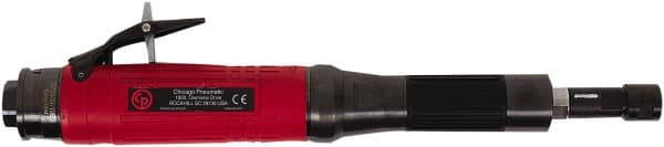 Chicago Pneumatic - 1/4" Collet, Straight Handle, Air Extended Length Die Grinder - 19,000 RPM, Rear Exhaust, 31.8 CFM, 0.8 hp, 90 psi, 9.5mm Inlet - Exact Tooling
