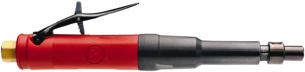 Chicago Pneumatic - 1/4" Collet, Straight Handle, Air Angle Die Grinder - 40,000 RPM, Rear Exhaust, 21.2 CFM, 0.5 hp, 90 psi, 6.35mm Inlet - Exact Tooling