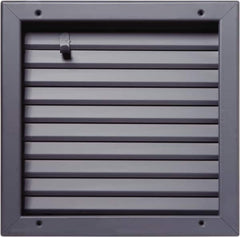 National Guard Products - 13" Wide x 13" High, Solid Steel Fire Rated Louver - 12" Opening Width, 12" Opening Height - Exact Tooling