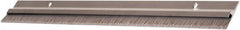 National Guard Products - 1/4" Back Strip Brush Width, Aluminum Door Bottom Sweep - 1" Bristle Length, Nylon, 1" OAL, 1" High, Anodized Alum Coated - Exact Tooling