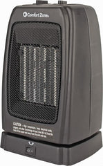 Comfort Zone - 5,120 Max BTU Rating, Ceramic Heater - 12.5 Amps, 120 Volts - Exact Tooling
