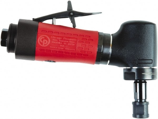 Chicago Pneumatic - 2" Max Disc, 25,000 RPM, Pneumatic Handheld Disc Sander - 1/4" Inlet, 0.3 hp, 90 psi - Exact Tooling