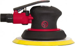 Chicago Pneumatic - 12,000 OPM, 8 CFM Air Consumption, Palm Air Orbital Sander - Round Pad, 1/4" Inlet - Exact Tooling