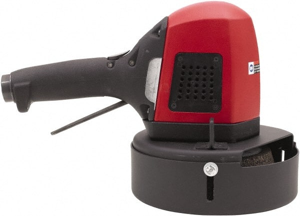 Chicago Pneumatic - 6" Wheel Diam, 6,000 RPM, Pneumatic Angle & Disc Grinder - 5/8-11 Spindle, 91 CFM, Side Exhaust - Exact Tooling