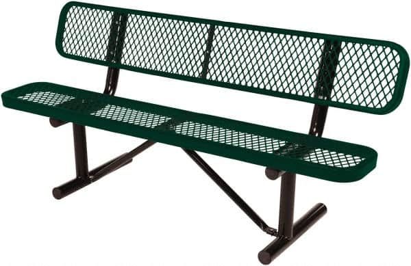 Vestil - 6' Long x 20" Wide, Steel Bench Seat - Exact Tooling
