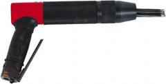 Chicago Pneumatic - 2,400 BPM, 0.92" Bore Diam, Pneumatic Pistol Grip Needle Scaler - 7" Needle Length, 4.2 CFM, 90 psi, 1/4 NPT Inlet - Exact Tooling