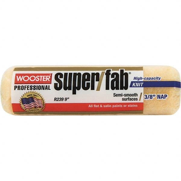 Wooster Brush - 3/8" Nap, 9" Wide Paint Roller - Medium Texture, Synthetic Knit - Exact Tooling