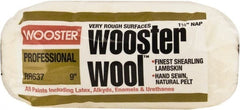 Wooster Brush - 1-1/2" Nap, 9" Wide Paint Roller - Extra-Rough Texture, Lambswool - Exact Tooling