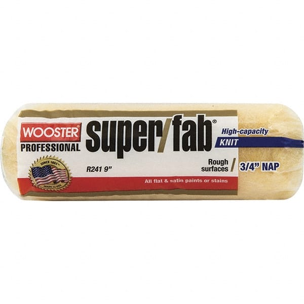 Wooster Brush - 3/4" Nap, 9" Wide Paint Roller - Rough Texture, Synthetic Knit - Exact Tooling