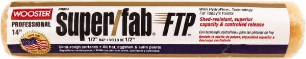 Wooster Brush - 1/2" Nap, 14" Wide Paint Roller - Semi-Rough Texture, Synthetic Knit - Exact Tooling