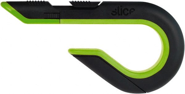 Slice - Retractable Utility Knife - Black & Green Non-Slip Comfort Handle, 1 Blade Included - Exact Tooling