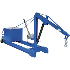 Vestil - 2,000 Lb Load Capacity, Steel Counter Balanced Floor Crane - 5' 17/64" Span - Exact Tooling