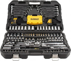 DeWALT - 168 Piece 1/4 & 3/8" Drive Mechanic's Tool Set - Comes in Blow Molded Case - Exact Tooling