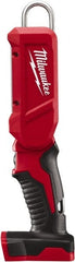 Milwaukee Tool - LED Bulb, 300 Lumens, Spotlight/Lantern Flashlight - Red Plastic Body, 18V Lithium-Ion Batteries Not Included - Exact Tooling