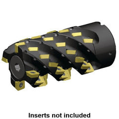 Kennametal - 60 Inserts, 80mm Cut Diam, 32mm Arbor Diam, 110mm Max Depth of Cut, Indexable Square-Shoulder Face Mill - 0° Lead Angle, 143mm High, SD.. 1204.. Insert Compatibility, Through Coolant, Series 5230VS12 - Exact Tooling