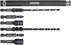 Irwin - 7 Piece 3/16" & 1/4" Concrete Anchor Installation Kit - For Use with Impact Drivers and Rotary Drills - Exact Tooling