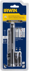 Irwin - 4 Piece 3/16" Concrete Anchor Installation Kit - For Use with Impact Drivers and Rotary Drills - Exact Tooling