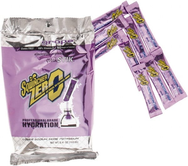 Sqwincher - 0.11 oz Packet Sugar Free Grape Activity Drink - Powdered, Yields 20 oz - Exact Tooling
