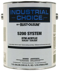 Rust-Oleum - 1 Gal Masstone Semi Gloss Finish Acrylic Enamel Paint - Interior/Exterior, Direct to Metal, <250 gL VOC Compliance - Exact Tooling