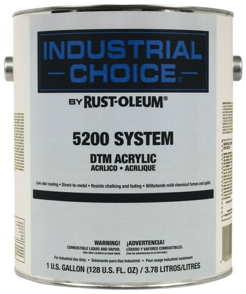 Rust-Oleum - 1 Gal Light Tint Base Semi Gloss Finish Acrylic Enamel Paint - Interior/Exterior, Direct to Metal, <250 gL VOC Compliance - Exact Tooling