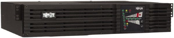 Tripp-Lite - 15 Amp, 750 VA, Tower & Rack Mount Online Backup Uninterruptible Power Supply - Backup 4 min with Full Load & 13 min with Half Load, 120 VAC Input & Output, 600 Watt Output, 1 Phases, 6 Outlets - Exact Tooling