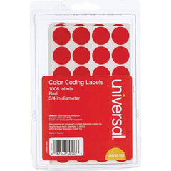 UNIVERSAL - Labels, Ribbons & Tapes Type: Color Coding Labels Color: Red - Exact Tooling