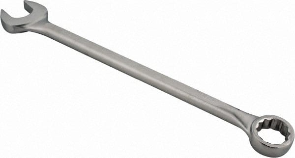 Proto - 55mm 12 Point Offset Combination Wrench - 15° Offset Angle, 28-3/4" OAL, Steel, Satin Finish - Exact Tooling