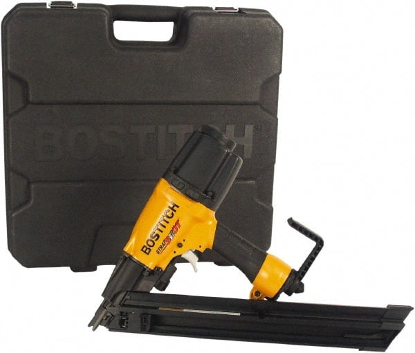 Stanley Bostitch - 1-1/2 to 2-1/2" Metal Connector Nail Length, 11 Gauge Metal Connector Air Nailer - 80 to 120 psi - Exact Tooling
