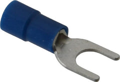 Thomas & Betts - #10 Stud, 16 to 14 AWG Compatible, Partially Insulated, Crimp Connection, Standard Fork Terminal - Exact Tooling