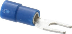 Thomas & Betts - #6 Stud, 16 to 14 AWG Compatible, Partially Insulated, Crimp Connection, Standard Fork Terminal - Exact Tooling