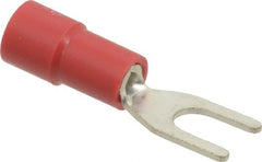 Thomas & Betts - #6 Stud, 22 to 16 AWG Compatible, Partially Insulated, Crimp Connection, Standard Fork Terminal - Exact Tooling