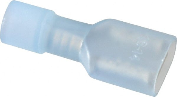 Thomas & Betts - 16 to 14 AWG, Nylon, Fully Insulated, Female Wire Disconnect - 1/4 Inch Wide Tab, Blue, CSA Certified, RoHS Compliant, UL 94 V-2, UL File E9809, UL Listed - Exact Tooling