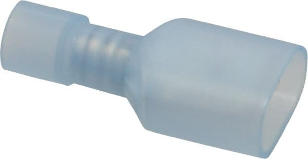 Thomas & Betts - 16 to 14 AWG, Nylon, Fully Insulated, Male Wire Disconnect - 1/4 Inch Wide Tab, Blue, CSA Certified, RoHS Compliant, UL 94 V-2, UL File E9809, UL Listed - Exact Tooling