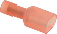 Thomas & Betts - 22 to 16 AWG, Nylon, Fully Insulated, Male Wire Disconnect - 1/4 Inch Wide Tab, Red, CSA Certified, RoHS Compliant, UL 94 V-2, UL File E9809, UL Listed - Exact Tooling