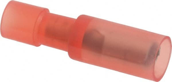 Thomas & Betts - 22 to 16 AWG Bullet Connector - 0.153" Bullet Diam, Red Nylon Insulation - Exact Tooling