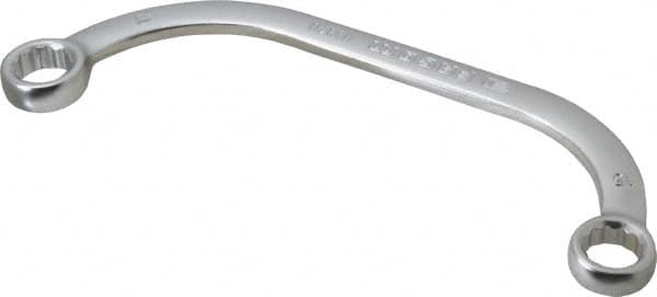 Facom - 15 x 17mm, 12 Point, Satin Finish, Double End, Obstruction Box Wrench - Exact Tooling