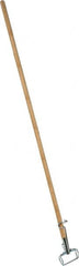 PRO-SOURCE - 60" Standard Wood Quick Connect Mop Handle - Metal Connector, Use with Wet Mops - Exact Tooling