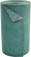 Brady SPC Sorbents - 49 Gal Capacity per Package, Universal Roll - 150' Long x 30" Wide, Green, Recycled Fibers - Exact Tooling