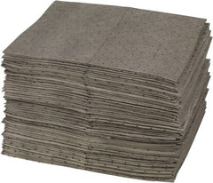 Brady SPC Sorbents - 25 Gal Capacity per Package, Universal Pad - 19" Long x 15" Wide, Gray, Polypropylene - Exact Tooling