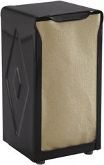 San Jamar - 3-3/4 x 4 x 7-1/2, Napkin Dispenser - Tabletop Tall Fold, Black - Exact Tooling