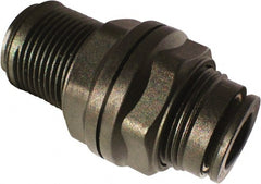 Legris - 1/2" Outside Diam, Nylon Push-to-Connect Tube Bulkhead Union - 290 Max psi - Exact Tooling