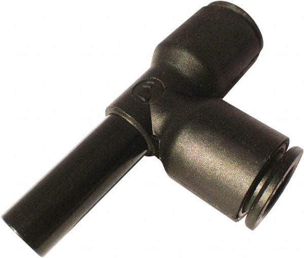 Legris - 3/8" Outside Diam, Nylon Push-to-Connect Tube Plug-In Run Tee - 290 Max psi - Exact Tooling