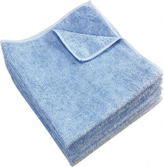 PRO-SOURCE - Reusable Microfiber Wipes - 14" x 14" Sheet Size, Blue - Exact Tooling