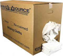 PRO-SOURCE - 25 Inch Long x 16 Inch Wide Virgin Cotton Surgical Towels - White, Huck Toweling, Lint Free, 50 Lbs. at 4 to 6 per Pound, Box - Exact Tooling