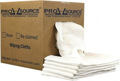 PRO-SOURCE - 12 Inch Long x 20 Inch Wide Virgin Cotton Diaper Rags - White, Lint Free, 5 Lbs. at 2 to 4 per Pound, Box - Exact Tooling