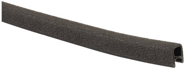 TRIM-LOK - 1/4 Inch Thick x 0.42 Wide x 100 Ft. Long, EPDM Rubber Edge Trim - Leather Texture - Exact Tooling