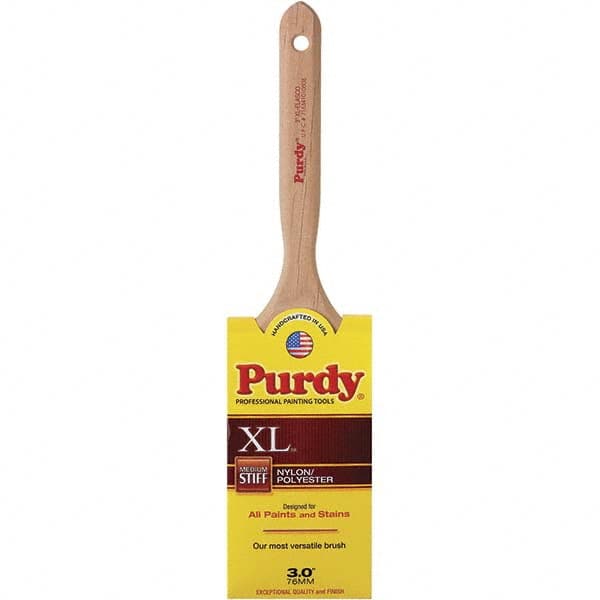 Purdy - 3" Flat Synthetic Trim Brush - Wood Fluted Handle - Exact Tooling