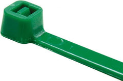 Value Collection - 14.6" Long Green Nylon Standard Cable Tie - 50 Lb Tensile Strength, 106mm Max Bundle Diam - Exact Tooling
